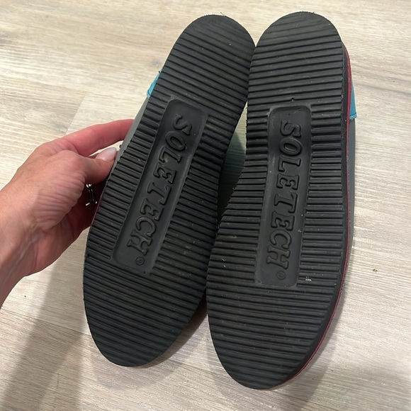 SoleTech Hand Painted Leather Lace Up Shoes Women 7 leopard funky whimsical - Picture 9 of 13